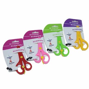 Có thể điều chỉnh cùn Mini Craft trường an toàn trẻ em kéo nhựa 5 "Trường nóng bán an toàn OEM Thiết kế sinh viên trẻ em của Scissor - Product Image 1