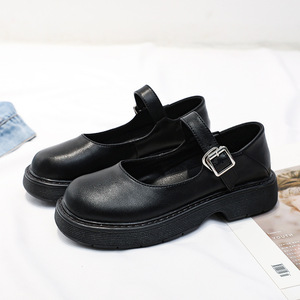 Zapatos Mary Jane de primavera y verano, con punta redonda, diseño exclusivo, zapatos de cuero pequeños, populares, económicos, a <span class=keywords><strong>la</strong></span> moda, suaves para mujer. - Product Image 1