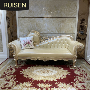 Silla imperial RUI SEN de madera maciza francesa, sofá europeo de lujo con tallado artístico, sillón reclinable neoclásico, muebles para villa - Product Image 1
