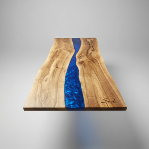 Luxury Handcrafted Rectangle Epoxy Resin Dining Table for Home Office Hotel Living Room Use Modern Retirement Gift - Product Image 2