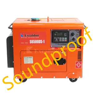 EXCALIBUR 120 v 220 v 380 v 4 Kw 7.5 kva 9 kva Single Phase Marine Diesel Generators for Sale