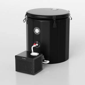 Icegalax Baignoires à glace améliorées Bain de glace <span class=keywords><strong>gonflable</strong></span> incliné Baignoire à bain profond froid Bain à remous portable - Product Image 1