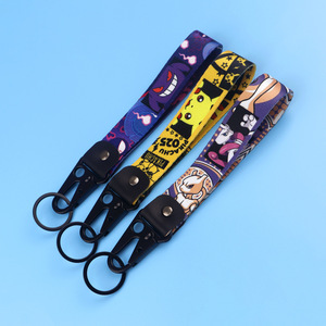 Anime Poke Mon Stainless Steel Pikachu Pendant Keychain with Metal Lobster Clasp-Eco-Friendly Reusable <b>Car</b> Key Ring <b>Lanyard</b> - Product Image 4