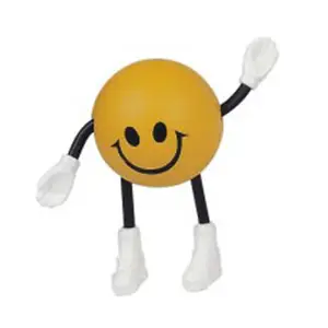 पैरों के टेबलटॉप के साथ pu फोम मुस्कान तनाव बॉल