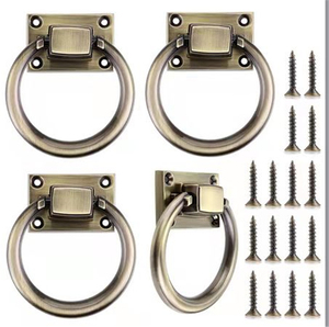 Factory Direct Sales Durable Home Zinc Alloy Ring Handle Chair Back <strong>Door</strong> Pull Ring - Product Image 1