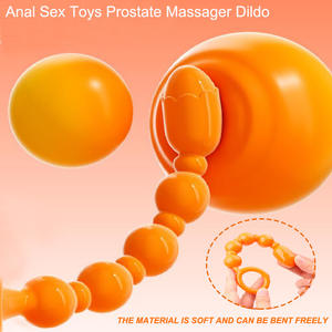 Masseur <span class=keywords><strong>anal</strong></span> en silicone fin avec billes pour débutants, produit pour adultes homme femme, plug <span class=keywords><strong>anal</strong></span> pour hommes - Product Image 2