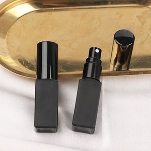 Portable <b>Perfume</b> Sample Bottle 5Ml Glass Spray Matte Black Empty Bottle For Travel Fragrance <b>Mini</b> Size - Product Image 4