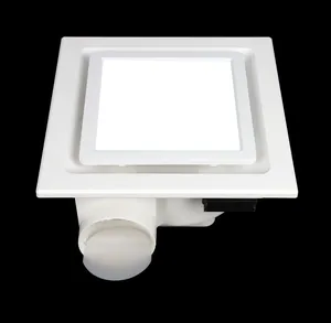 SDIAO 8 10 Inch Ceiling Mounted Full Plastic Low Noise LED Light Centrifugal Exhaust Fan Fresh Air
