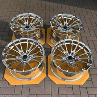 Rines de Aleación Forjados en Cromo Pulido de 18-24 Pulgadas 5x114.3/120/112 con ET de 25 mm para GT-R Corvette M2