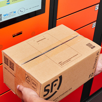 Casillero Electrónico Inteligente para Paquetes con RFID, Casillero de Entrega para Exteriores con Pago con Tarjeta de Crédito