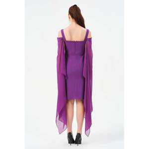 Haut de mode élégant pour femme DANS, couleur violet, coupe confortable, disponible en tailles européennes 38-42, idéal pour un usage quotidien et chic - Product Image 2