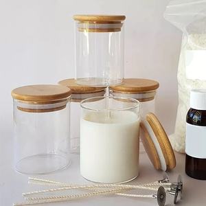 Barattolo di Lusso per Candele da 210ml 330ml 400ml 500ml <span class=keywords><strong>Portacandele</strong></span> in <span class=keywords><strong>Vetro</strong></span> Barattoli Vuoti per Candele - Product Image 1