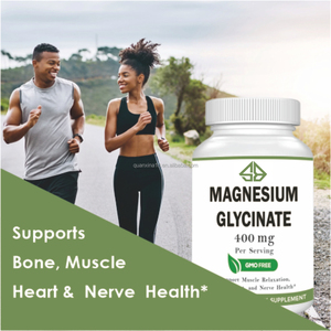 Glicinato de Magnesio Extra Fuerte 400mg para Adultos, Salud Muscular, Articular, Cardíaca y Nerviosa, Mejora la Densidad Ósea, 60 Cápsulas - Product Image 3