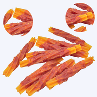 Friandises pour chiens à base de viande de poulet sans céréales pour la santé digestive et l'hygiène buccale, nettoyage des dents, croquettes