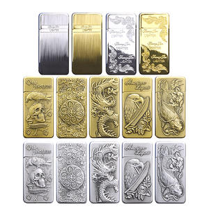 चीनी शैली उभरा पीस पहिया windproof लाइटर ईगल ड्रैगन मछली खोपड़ी लाइटर - Product Image 3