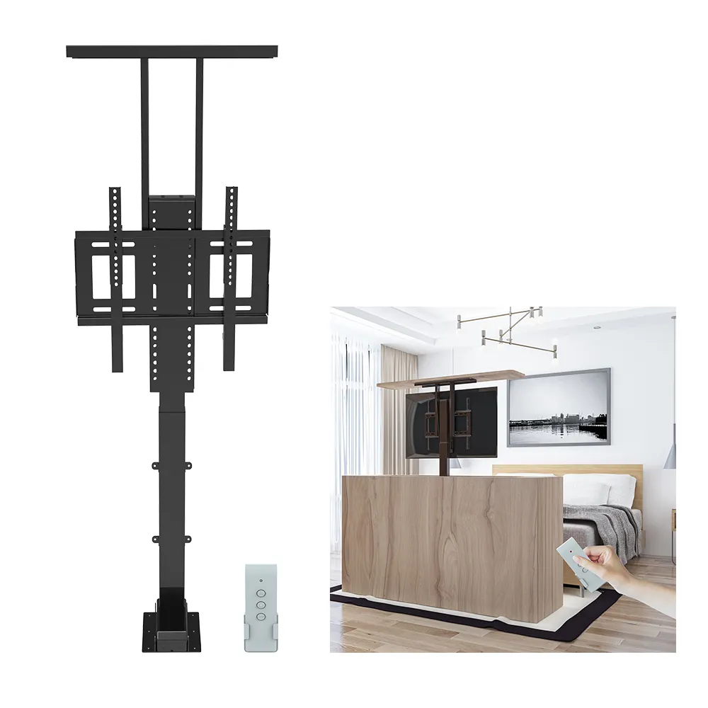 700mm Stroke Modern Tv Stands Height Adjustable Mechanism Motorized TV Lift For Living Room Furniture Lift