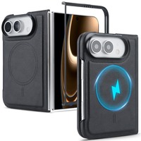 Étui Porte-Cartes Magnétique en Cuir PU de Luxe Compatible avec iPhone 18 Duo 17 15 Pro Max Ultra Fin Couverture Complète