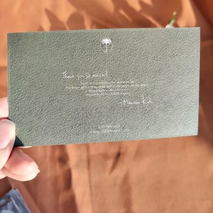 Custom Cotton Textured Thank You <b>Cards</b> - Premium Wedding & <b>Gift</b> Inserts with Personalized Printing - Product Image 6
