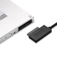 Adaptateur double USB 2.0 vers Mini SATA II 7 + 6 13 broches Câble convertisseur Slimline pour ordinateur portable HDD Caddy CD/DVD ROM Câbles de données Produit