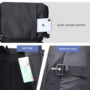 Ustom aoking-mochila impermeable de viaje para hombre, bolso de viaje de 17 pulgadas para estudiantes - Product Image 5