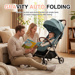 Système de voyage <span class=keywords><strong>trio</strong></span> OEM 2-en-1, poussette à pliage rapide avec poussette légère pliante portable pour bébé - Product Image 2