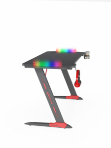 Tables et chaises <span class=keywords><strong>de</strong></span> jeu <span class=keywords><strong>pour</strong></span> usine, ensemble avec plateau en carbone et cadre métallique en Z, <span class=keywords><strong>pour</strong></span> e-sport, vente en gros - Product Image 4