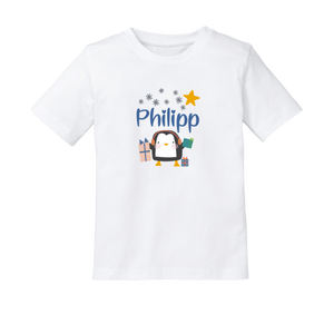 Sacca con nome - Pinguino invernale (Ragazzo) - Product Image 2