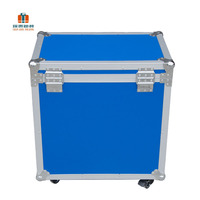 Valise de transport en alliage d'aluminium argenté, avec roues à roulettes OEM/ODM, mousse prédécoupée, revêtement en caoutchouc souple, plastique rigide, antichoc et durable