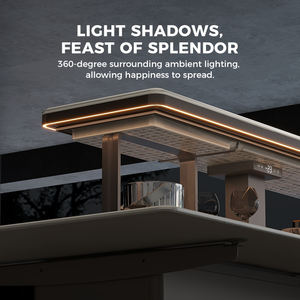 Nouveau design de <span class=keywords><strong>table</strong></span> intelligente en pierre de <span class=keywords><strong>marbre</strong></span> et de verre <span class=keywords><strong>table</strong></span> de glace réfrigérée moderne et réglable meubles de maison <span class=keywords><strong>table</strong></span> de salon et de salle à manger - Product Image 5