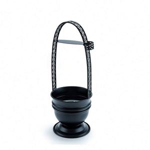 Cesta de carbón clásica de metal carbonizado negro esmerilado redonda duradera al por mayor para cachimba, accesorios para fumar shisha - Product Image 5