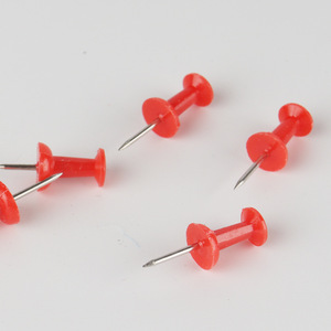 Red T-shaped <b>Nails</b> Plastic Thumbtacks For Notice Board And Photo <b>Wall</b> Display - Product Image 1