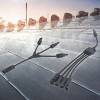 Connecteur de branche solaire étanche IP67 30A 50A 1000V avec contacts en alliage de cuivre et boîtier PC PA pour système d'énergie solaire
