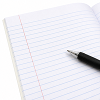 Cahier d'exercices scolaire direct usine, 40 feuilles, 80 pages, reliure agrafée, ligné simple, pour étudiants du Ghana, OEM