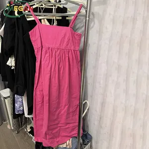 Megan Stock Lot Trendy 2023 wanita digunakan gaun seksi rajutan digunakan pakaian Bales di Cina