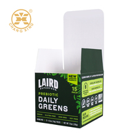 Boîtes à capsules personnalisées imprimées en papier, biodégradables, finition mate, pour mélange de boissons, présentoirs de produits de détail