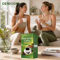 OEM ODM Minceur L-Carnitine Instantanée Extrait de Grains de Café Vert Coupe-Faim Perte de Poids Féminine Sans Sucre Ganoderma