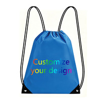 Sac à dos à cordon en polyester, vente directe usine, promotion, sac de sport étanche 210D avec votre design