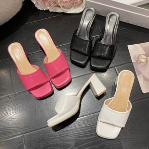 Estate nuovi 35-46 sandali con tacco alto da donna con testa quadrata grande <span class=keywords><strong>A33</strong></span> - Product Image 4