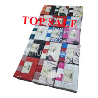 40 différents modèles africains TOP SALE Soft Touch 6PCS Set de draps 1 drap plat 1 drap-housse 4 taies d'oreiller 3places King Size