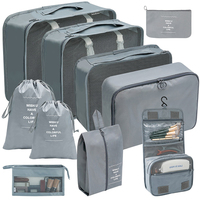 Ensemble de 10 sacs de rangement pour vêtements, organiseur de voyage, organiseur de bagages, cubes de rangement, logo personnalisé