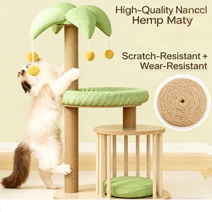 Mùa đông cách nhiệt 2-in-1 mèo cây & Cage-Nhỏ gọn, tiết kiệm không gian, chống xước mèo Condo với scratching bài viết - Product Image 5