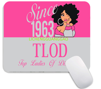 Tapis de souris carré de la sororité Iota Phi Lambda, design personnalisé, base en caoutchouc antidérapante, vente en gros