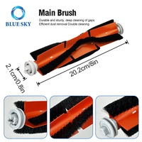 Brosse rotative, brosse latérale, filtre HEPA, chiffon de nettoyage compatibles avec les robots aspirateurs Xiaomis X20 Max, X20 Pro, X20 Plus, X20+, X10 Plus