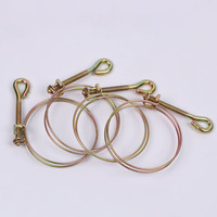 Collier de serrage robuste à double fil pour tuyau, à verrouillage rapide, pour raccord de tuyau d'irrigation agricole