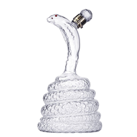 Vente d'ensembles de vin en verre borosilicate serpentin 1100 ml faits à la main