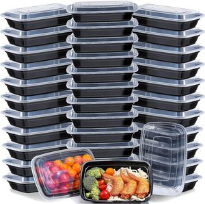 Meal Prep Containers 33oz Microwavable,Freezable,Disposable Deli Containers,Plastic Food Containers with Lids