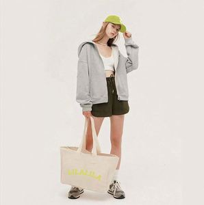 Bolsa de Mano Grande Personalizada, Plegable, Reutilizable, Promocional, Hecha a Mano, Cosida, Acolchada, de Lona de Algodón y Yute, para Mujer - Product Image 2