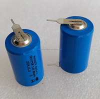 3.6V SOCL2 silinder Lithium Ion ER14250M sel 3.6V SOCL2 baterai dengan Solder pin tab tag untuk berbagai aplikasi