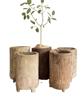 Nhà Máy Trực Tiếp Bán Buôn Truyền Thống Trung Quốc Thủ Công Cổ Xô Mộc Mạc Trang Trí Lưu Trữ Container Gỗ Vườn Trồng - Product Image 1