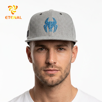 BSCI OEM Custom Hoge Kwaliteit 6-Panel Oxford Acryl Ademend Waterdicht Gouden 3D Geborduurd Logo Snapback Pet Dot Fruit